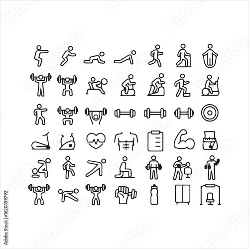 LINE & GYM the essential icon set