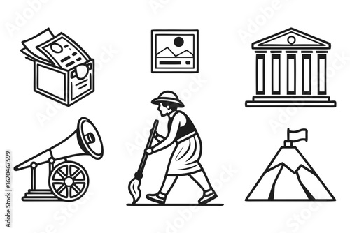 Collection of Business and Achievement Icons.