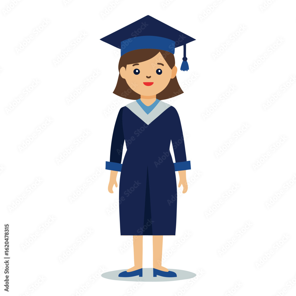 a graduate on white a graduate on white
