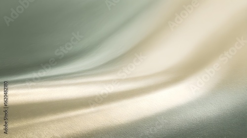 Elegant Abstract Background with Flowing Green and Gold Gradient and Subtle Textured Sheen