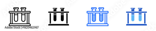 Test Tubes  Icon Set Multiple Style Collection