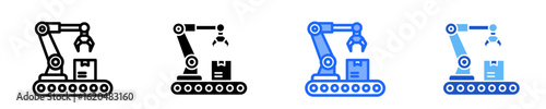 Factory Automation  Icon Set Multiple Style Collection