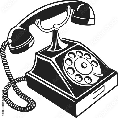 Flat Telephone Symbol