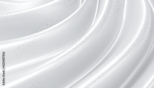White Fabric Texture With Swirling Drape