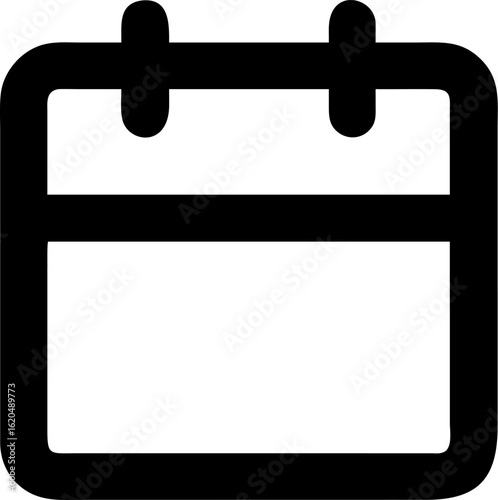 Modern Digital Date Outline – Appointment, Organizer & Deadline Vector


