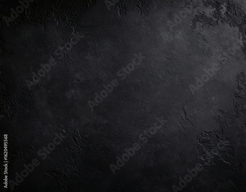 Dark Grunge Black Wall Background with Texture