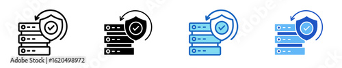 Protected Server  Icon Set Multiple Style Collection