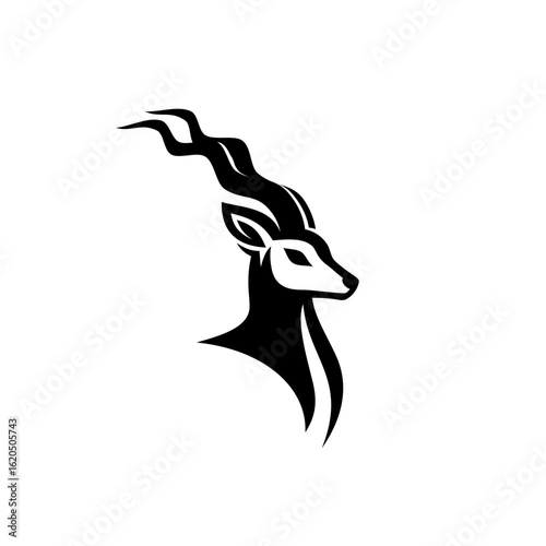 Trending Blackbuck Logo in Black