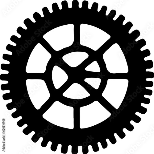 a gear icon, also known as a cogwheel or sprocket wheel. 