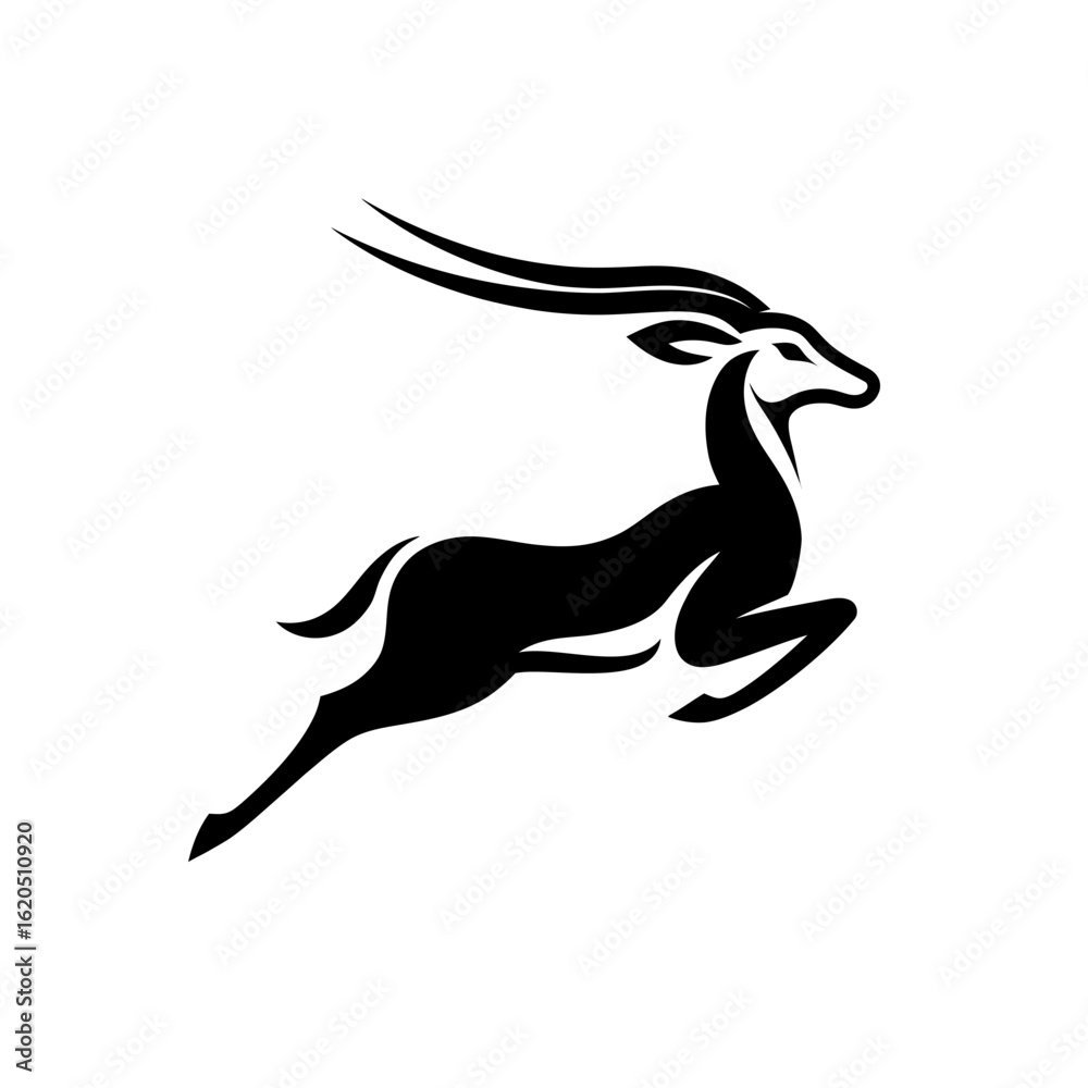 Fototapeta premium Strong Visual Blackbuck Logo Design