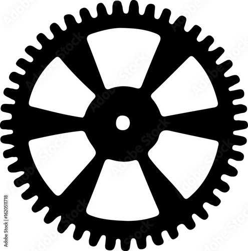 a gear icon, also known as a cogwheel or sprocket wheel. 