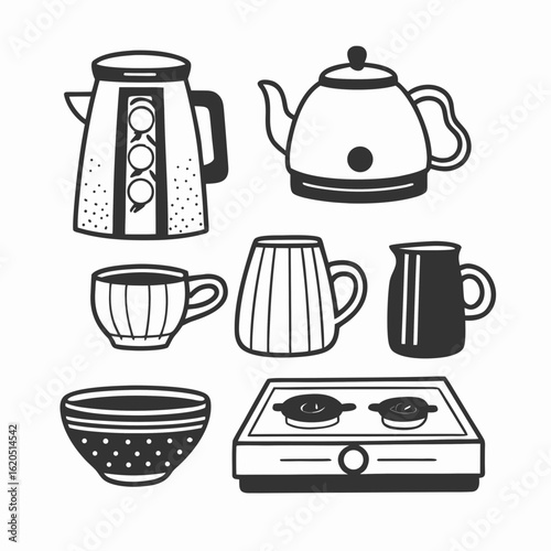 Icon set kitchen for coffeeshop 2