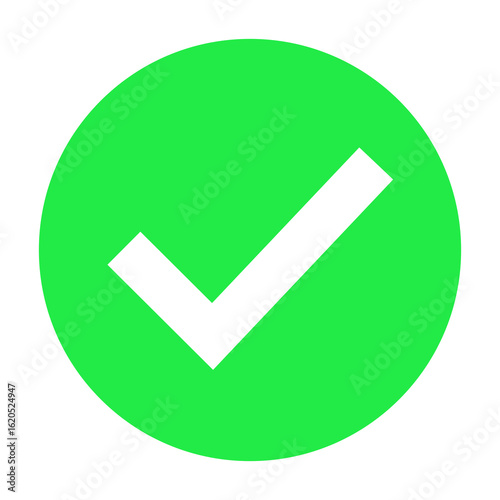 Free Download Illustration of a check mark icon inside a green circle - GFXLoad