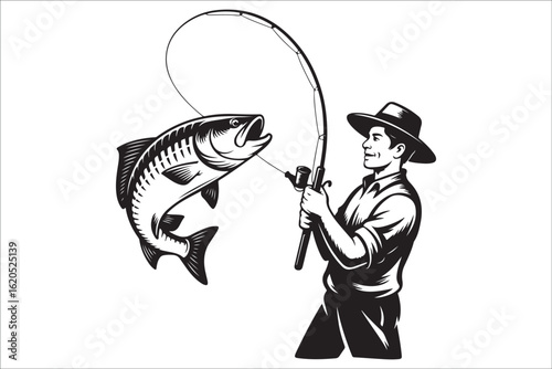 A Fisherman's Silhouette