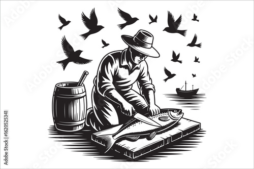 A Fisherman's Silhouette