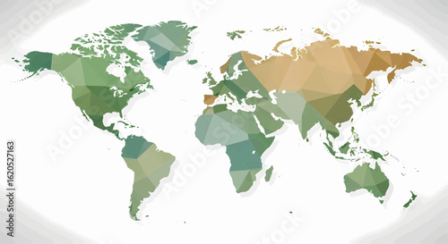 Global Connectivity A Modern World Map Illustration