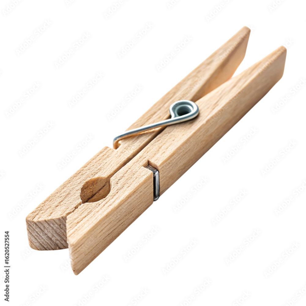 Wooden clothespin isolated on transparent background Wooden clothespin isolated on transparent background