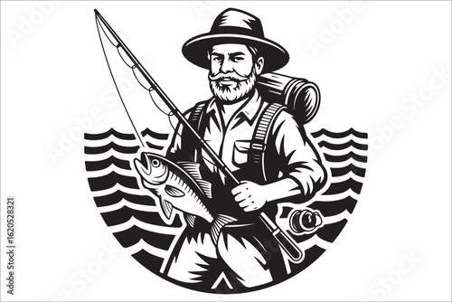 A Fisherman's Silhouette