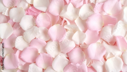 Dreamy pink and white petals in soft light, a romantic floral display delicate