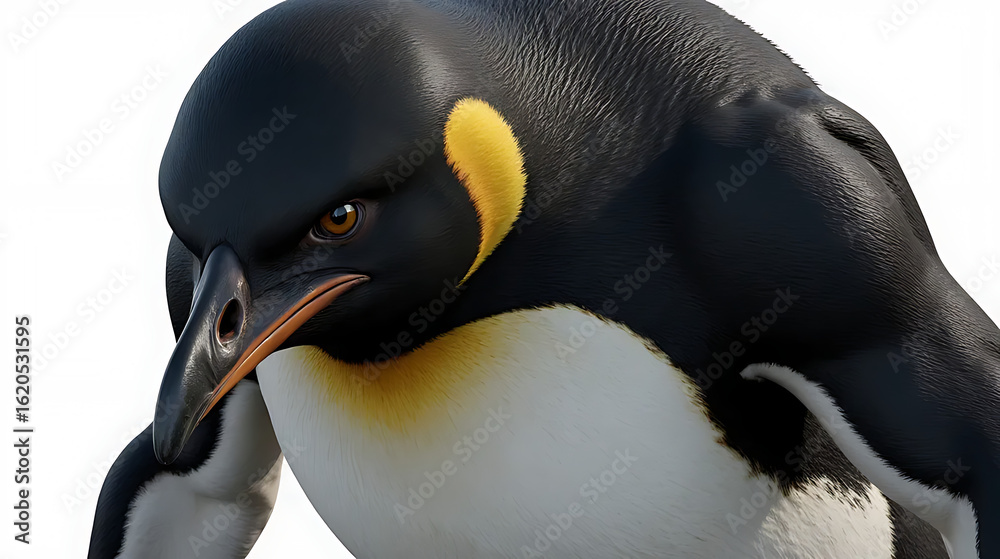 Naklejka premium king penguin in antarctica