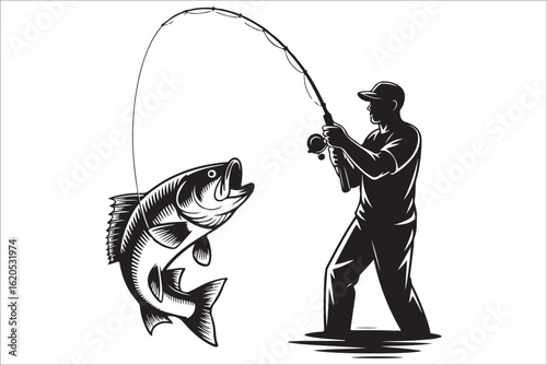 A Fisherman's Silhouette