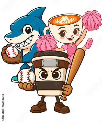 Wallpaper Mural Italian Brainrot Meme Character Ballerina Cappuccina Cappuccino Assassino Tralalero Tralala Baseball Team Torontodigital.ca