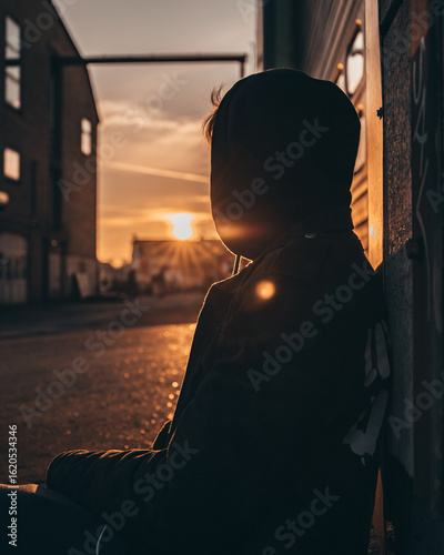 silhouette of a man