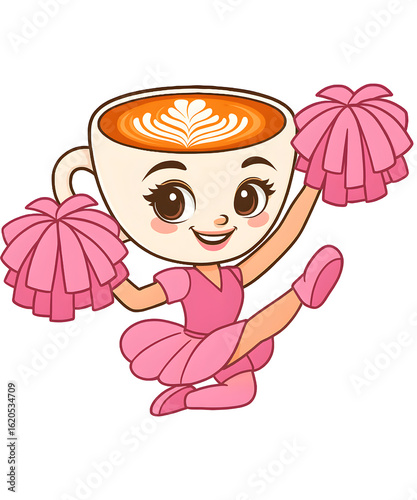 Wallpaper Mural Ballerina Cappuccina Cheerleader Italian Brainrot Meme Character  Torontodigital.ca
