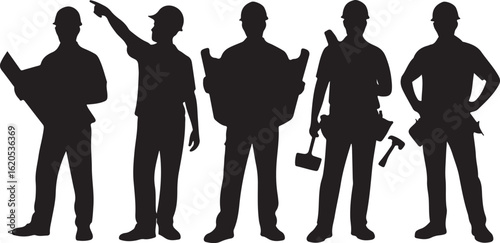 American Worker Silhouette Illustration

Hardworking Laborer Silhouette Vector

Construction Worker with Tools Silhouette

Strong American Worker Outline Art

Industrial Worker Silhouette Design