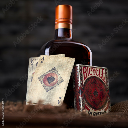 liquor and cards