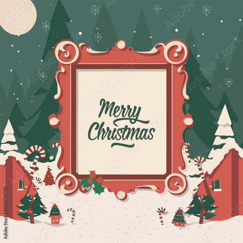 Wallpaper Mural 2d vector illustration colorful Christmas items frame and decoration with gifts accessories
 Torontodigital.ca