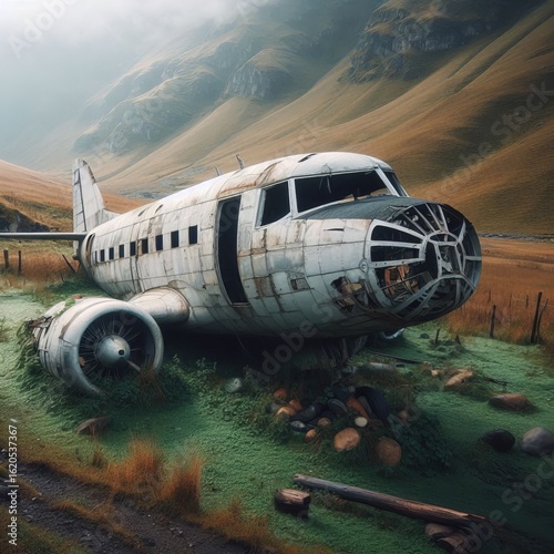 Wallpaper Mural A small a grassy valley Torontodigital.ca