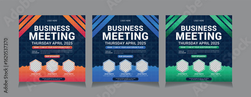 Business Social Media Post Templates, Digital marketing banner template, vector illustration eps 10	