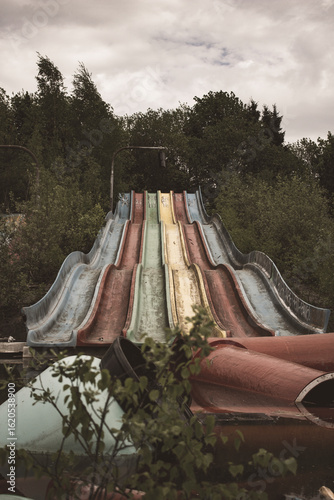 abandoned amusement park