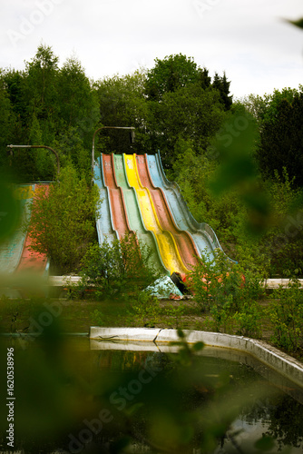 abandoned amusement park