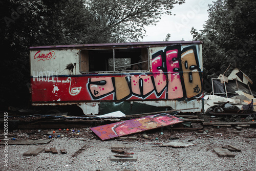 abandoned amusement park