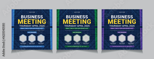 Business Social Media Post Templates, Digital marketing banner template, vector illustration eps 10	