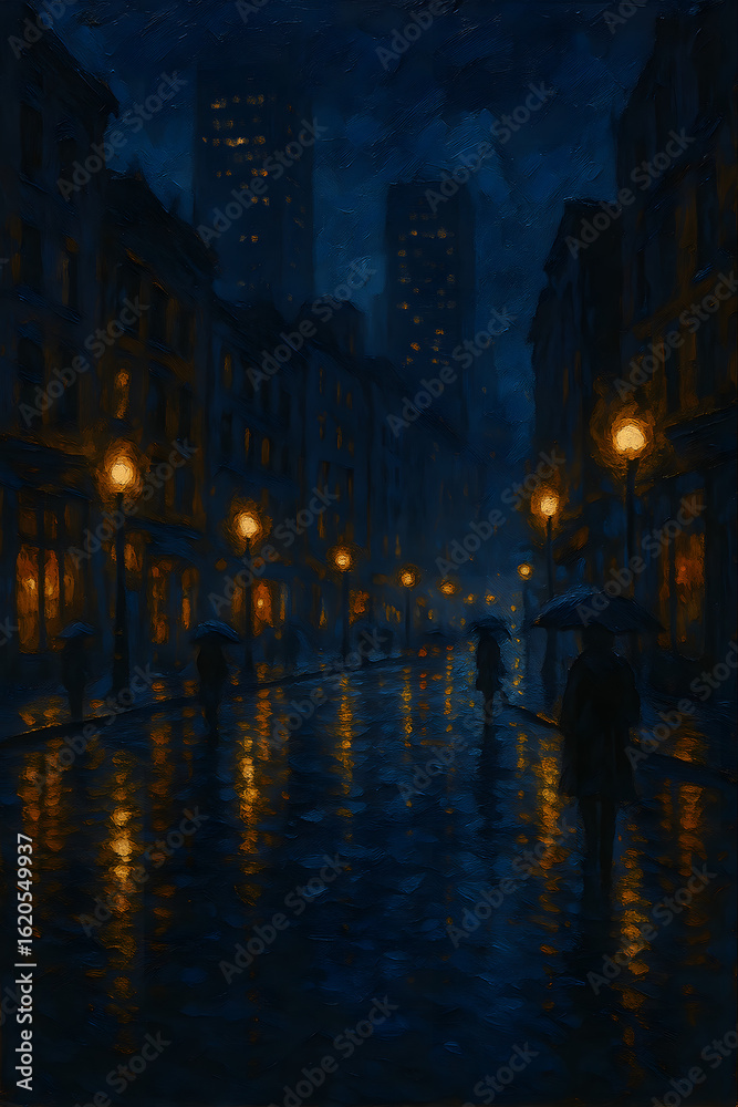 Fototapeta premium night view of the city