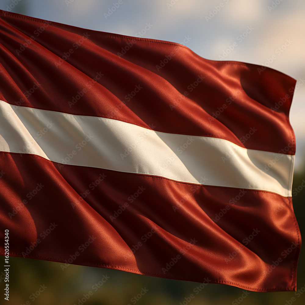 Fototapeta premium flag of Latvia