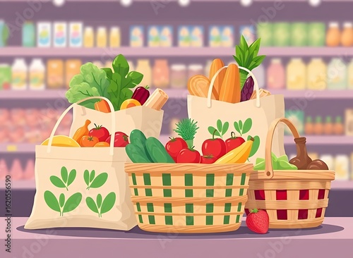 Vibrant Fresh Produce Shop