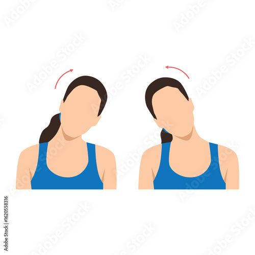 Side Neck Stretch Exercise for Flexibility.