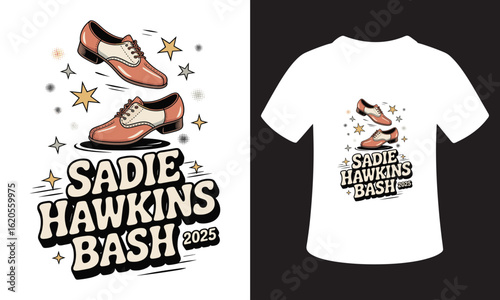 Typography T-Shirt Design On sadie hawkins Quote