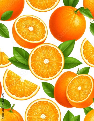 Orange slices pattern