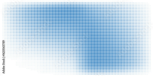 Wallpaper Mural Abstract Blue Halftone Pattern Background with Gradient Effect Torontodigital.ca