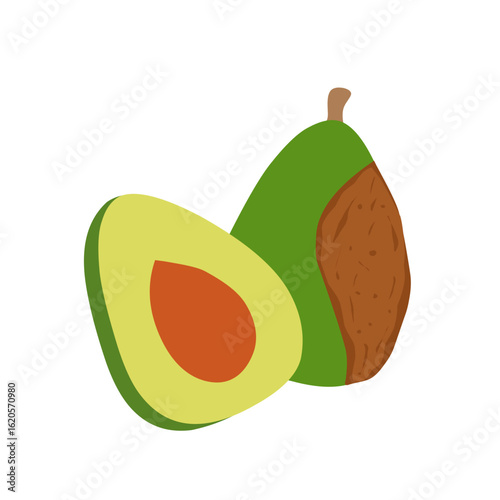 Rotting fruit illustration. Fruit illustration. Rotten fruit flat design. Rotten fruit vector illustration