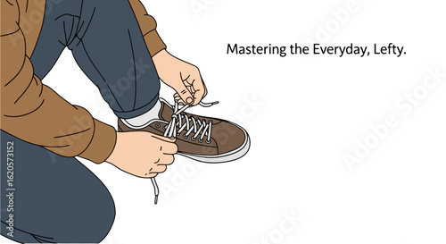 Tying Shoelaces: Mastering Everyday Tasks, Illustration