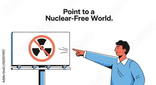 Nuclear-Free World Advocacy: Billboard Illustration