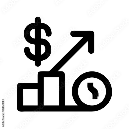 Money in hand icon Save money sign. Cash, loan, coin, dollar, saving, budget, finance, growth, investment, earning money, revenue symbol. Hands holding dollar coin flat and line style - stock vector.