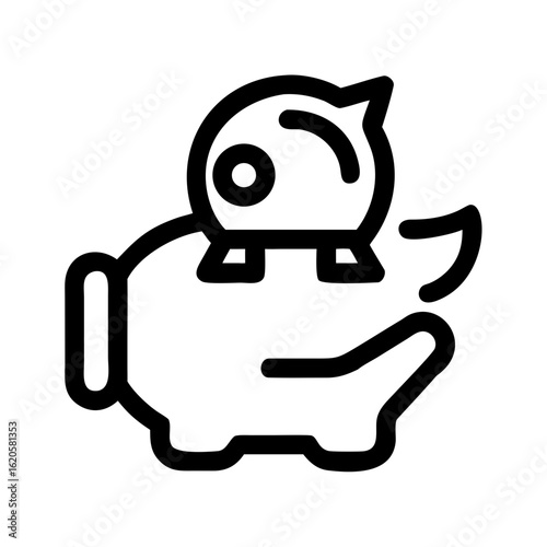 Money in hand icon Save money sign. Cash, loan, coin, dollar, saving, budget, finance, growth, investment, earning money, revenue symbol. Hands holding dollar coin flat and line style - stock vector.