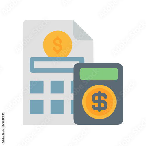 Money in hand icon Save money sign. Cash, loan, coin, dollar, saving, budget, finance, growth, investment, earning money, revenue symbol. Hands holding dollar coin flat and line style - stock vector.